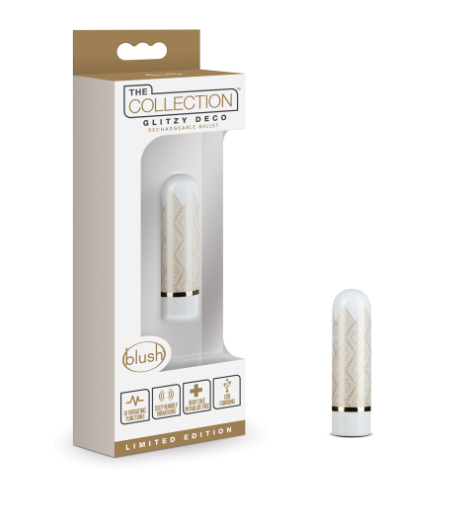 Glitzy Rechargeable Bullet-Deco Gold