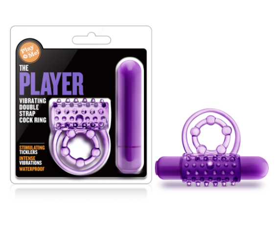 The Player Vibrating Double Strap Ring