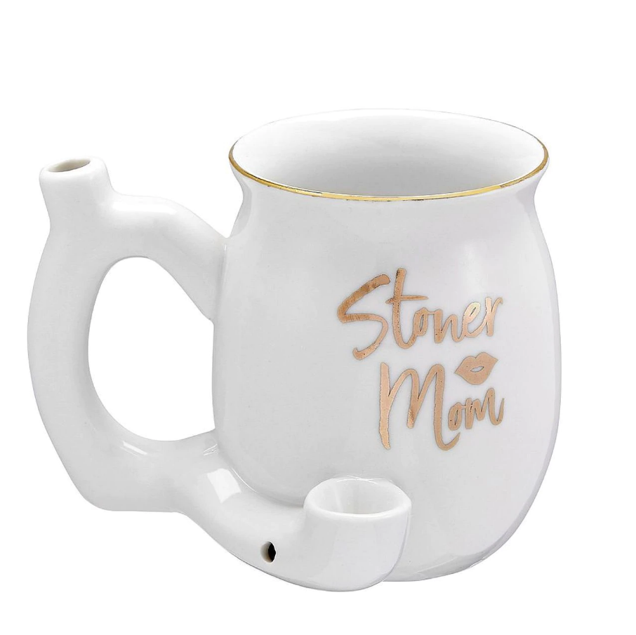 Pipe: Mug Stoner Mom -White