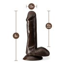 Dr Skin + 6" Posable Dong-Chocolate