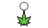Keychain: Green Leaf
