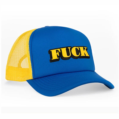 Hat: FUCK-Blue