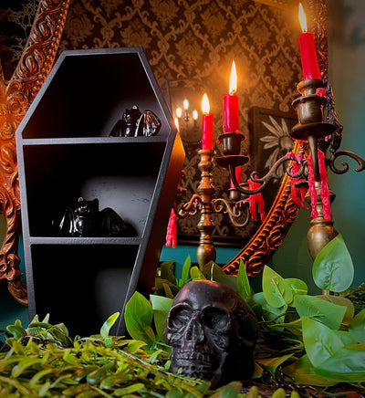 Candle: Sourpuss Skull-Black