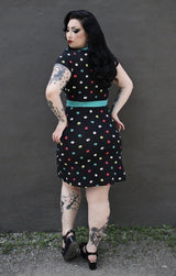 Sourpuss Multi Skulls Dress-Extra Large