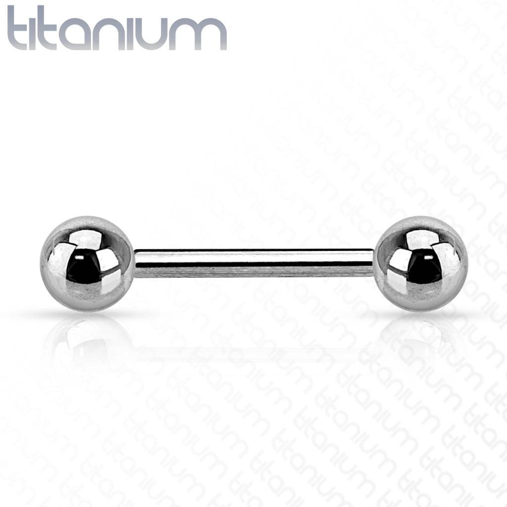 Nipple Ring: Titanium Straight 14ga