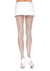 Callie Fishnet Tights with Backseam One Size White