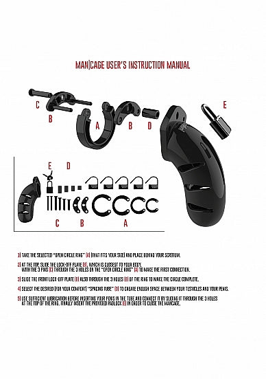 ManCage No.01-Black Cock Cage