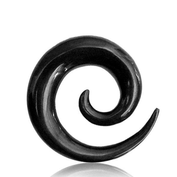 Plug: Organic Horn Spiral Black-12ga