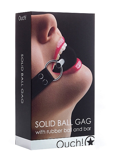 Ouch Gag Solid Ball-Black