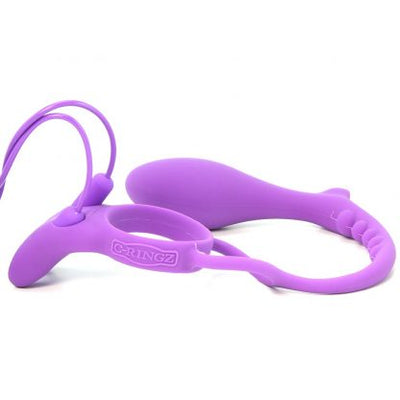 CRingz Ass-Gasm Vibrating Rabbit Purple