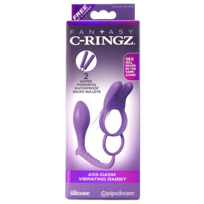 CRingz Ass-Gasm Vibrating Rabbit - Purple