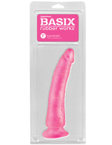 Basix 7" Dong - Slim Pink