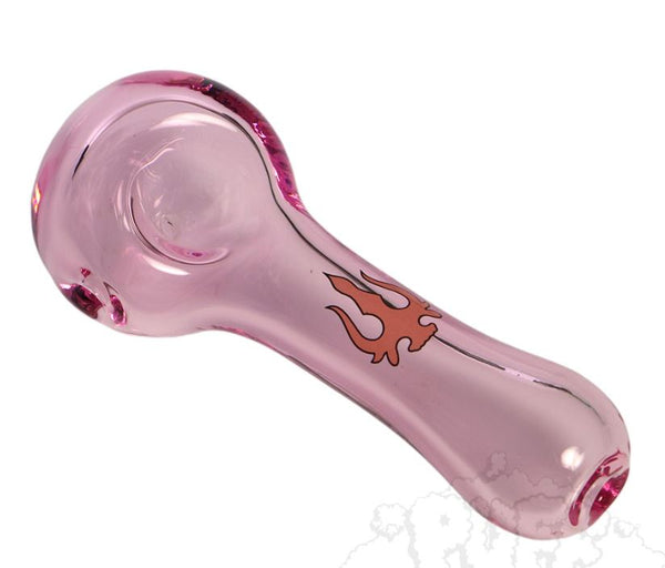 Pipe: Hydros Glass Hand Pipe-Pink