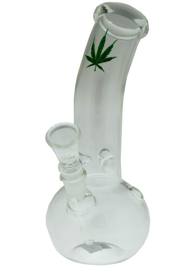 Bong: Bent Neck Bubble Base with Decal