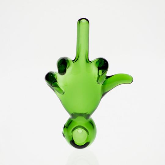 Pipe: Glass Hand-Green