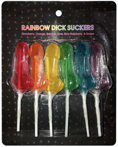 Rainbow Dick Suckers 6 pack