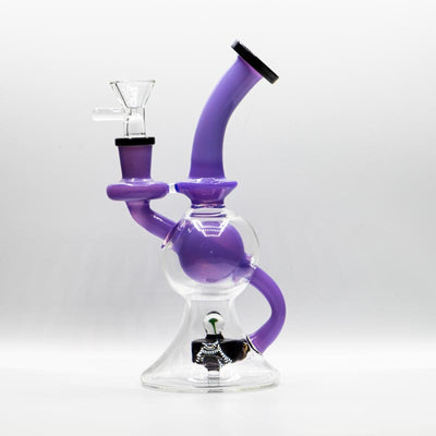 Bong: Recycler 7.5" -Milky Purple