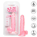 Size Queen Dong-Pink 6"