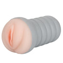 Ribbed Gripper Pussy-Ivory