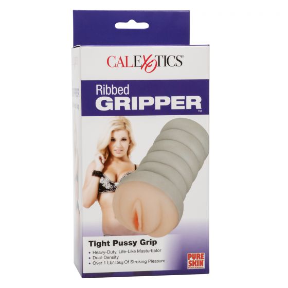 Ribbed Gripper Pussy-Ivory