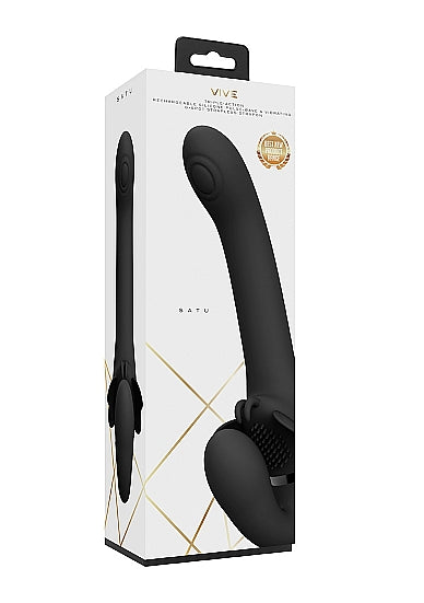 Vive SATU Pulse/Wave Vibrating Strapless Strap-On