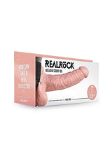 Strap On Hollow w/Balls 7" - White