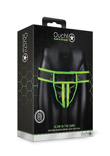 GLO Glow In The Dark Striped Jock Strap Small/Medium