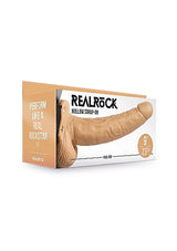 Strap On Hollow w/Balls 9" - Tan