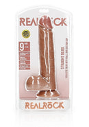 RealRock Straight with Balls 9"-Tan