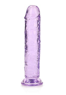 Real Rock Straight Dildo 7"-Purple