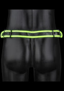 GLO Glow In The Dark Striped Jock Strap Large/Extra Large