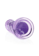 Real Rock Straight Dildo 7"-Purple