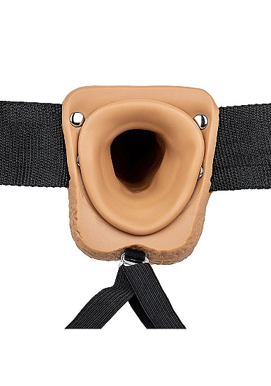 Strap On Hollow w/Balls 9" - Tan