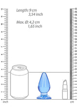Real Rock Anal Plug-Blue 3.5"