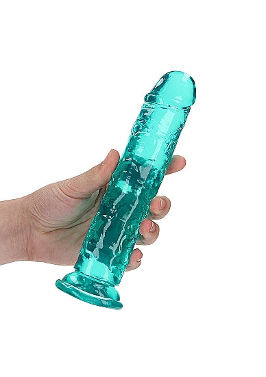 Real Rock Straight Dildo 8"-Turquoise