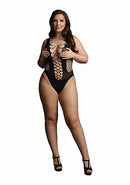 Teddy: Contrast Fence Net Queen Size Black