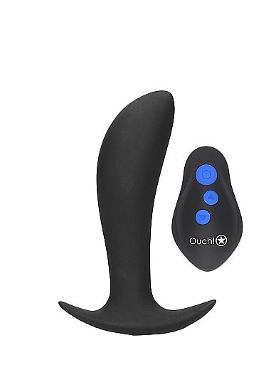 OUCH E-Stim Vibrating Remote Control Butt Plug