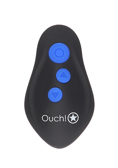 OUCH E-Stim Vibrating Remote Control Butt Plug