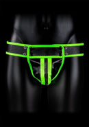 GLO Glow In The Dark Striped Jock Strap Large/Extra Large