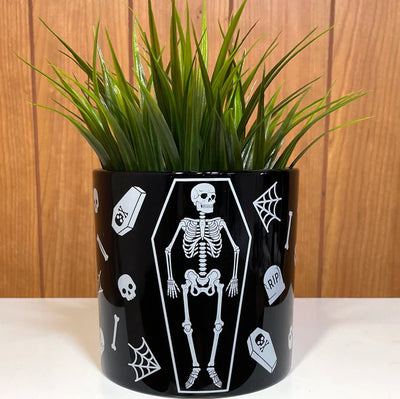 Planter: Sourpuss Skeleton