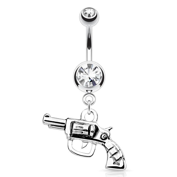 Belly Ring: Surgical Steel Gem Revolver