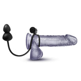 Anal Adventures Platinum Plug with Cockring-Black