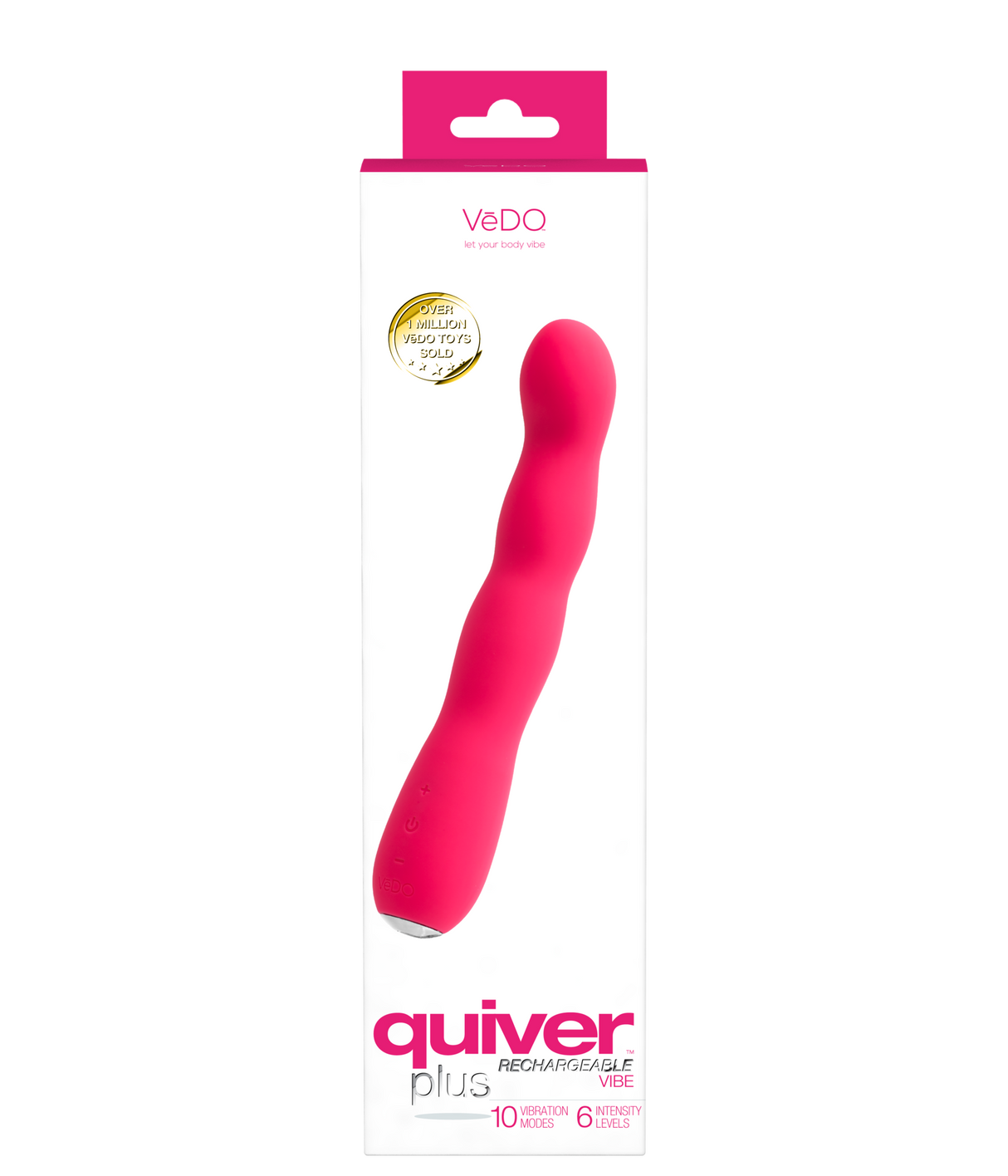 Quiver Plus Rechargeable G Spot Vibe-Pink