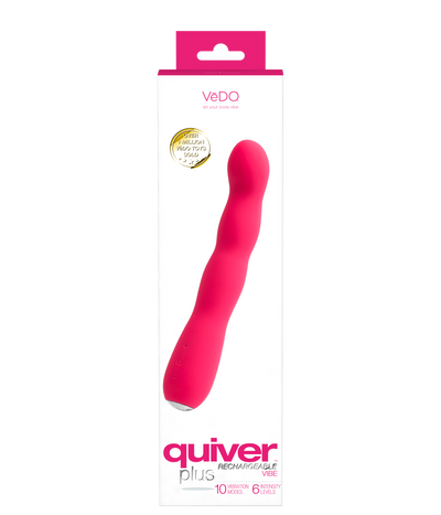Quiver Plus Rechargeable G Spot Vibe-Pink