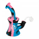 Bong: LIT XX" Silicone with Banger-Pink/Blue