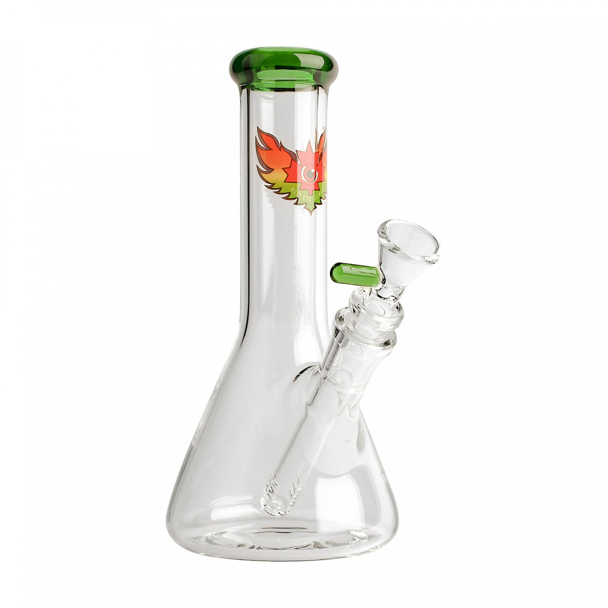 Bong: 8" Beaker Tube-Green