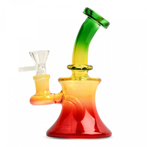 Bubbler: 5" Day Glow UFO Perc- Assorted Colours
