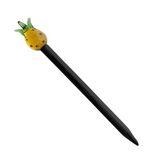 6" GLASS DABBER-PINEAPPLE